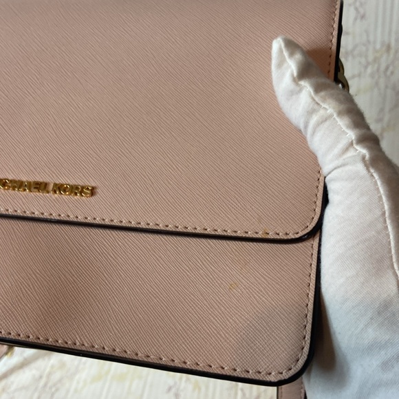 MICHAEL KORS BLUSH PINK WALLET CROSSBODY BAG PURSE - Picture 3 of 10